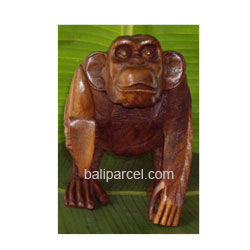 Wooden Monkey, Hand Carved From Suar Wood