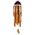 Bamboo Windchime, Painted Bamboo With Coconut