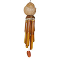 Bamboo Windchime, Natural Bamboo With Coconut Bird House