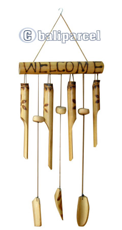 Burned Bamboo Windchime 