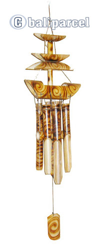 Burned Bamboo Windchime 