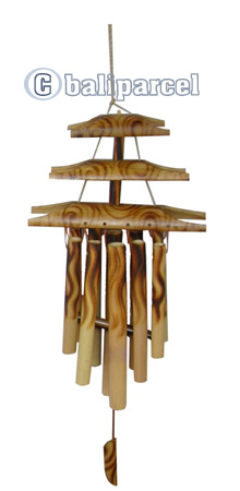 Burned Bamboo Windchime 