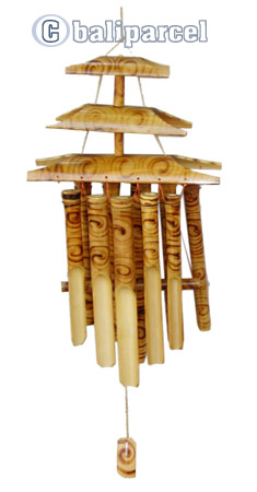 Burned Bamboo Windchime 