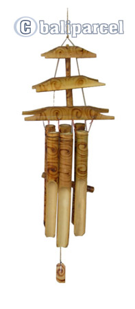 Burned Bamboo Windchime 
