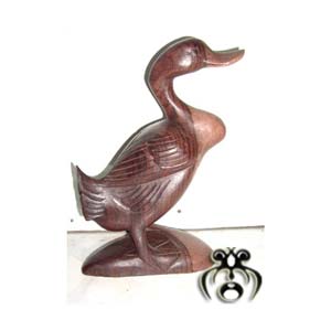 Wooden Duck, Hand Carved From Sono Wood 