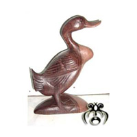 Wooden Duck, Hand Carved From Sono Wood 