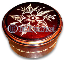 Jewellery Box, This Hand Carved From Teak Wood