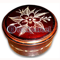 Jewellery Box, This Hand Carved From Teak Wood
