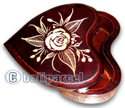Jewellery Box, This Hand Carved From Teak Wood