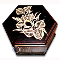 Jewellery Box, This Hand Carved From Teak Wood