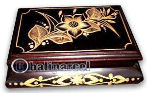 Jewellery Box , This Hand Carved From Teak Wood