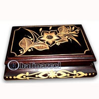 Jewellery Box , This Hand Carved From Teak Wood