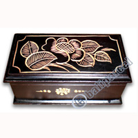 Jewellery Box, This Hand Carved From Teak Wood