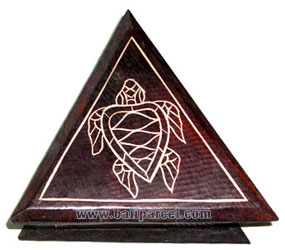 Jewellery Box, This Hand Carved From Albesia Wood 