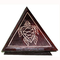 Jewellery Box, This Hand Carved From Albesia Wood 