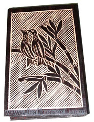 Jewellery Box, This Hand Carved From Albesia Wood 
