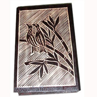 Jewellery Box, This Hand Carved From Albesia Wood 