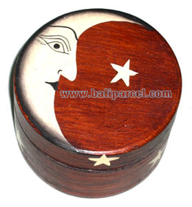 Jewellery Box, This Hand Carved From Albesia Wood 