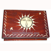 Jewellery Box, This Hand Carved From Albesia Wood 