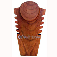 Necklace Display, Hand Carved From Hibiscus Wood.