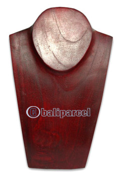 Necklace Display, Hand Carved From Hibiscus Wood.