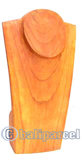 Necklace Display, Hand Carved From Hibiscus Wood.