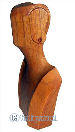 Necklace Display, Hand Carved From Hibiscus Wood.