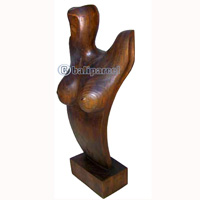 Necklace Display, Hand Carved From Hibiscus Wood.