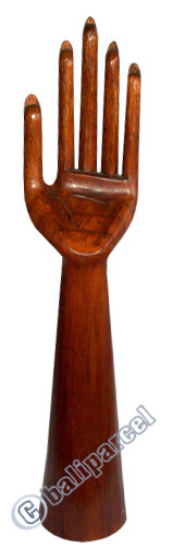 Ring Display, Hand Carved From Hibiscus Wood.