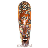 Tribal Lombok Aboriginal Dot Art Mask.This Mask Is Hand Carved From Albesia Wood. 