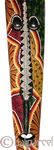 Tribal Lombok Aboriginal Dot Art Mask.This Mask Is Hand Carved From Albesia Wood. 