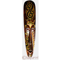 Tribal Lombok Aboriginal Dot Art Mask.This Mask Is Hand Carved From Albesia Wood. 