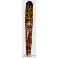 Tribal Lombok Aboriginal Dot Art Mask.This Mask Is Hand Carved From Albesia Wood. 