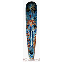 Tribal Lombok Aboriginal Dot Art Mask.This Mask Is Hand Carved From Albesia Wood. 