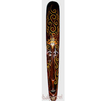 Tribal Lombok Aboriginal Dot Art Mask.This Mask Is Hand Carved From Albesia Wood. 