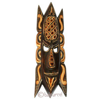 Tribal African Style Painted Mask.This Mask Is Hand Carved From Albesia Wood. 