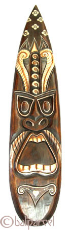 Tribal African Style Painted Mask.This Mask Is Hand Carved From Albesia Wood. 
