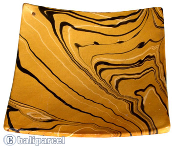 Magic Colours Square Plate Set Of 3, Handmade From Terracotta