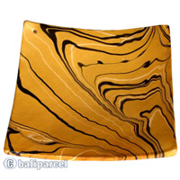 Magic Colours Square Plate Set Of 3, Handmade From Terracotta