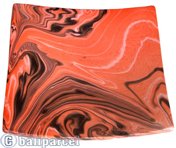 Magic Colours Square Plate Set Of 3, Handmade From Terracotta