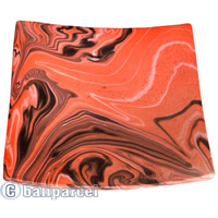 Magic Colours Square Plate Set Of 3, Handmade From Terracotta