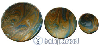 Magic Colours Round Plate Set Of 3, Handmade From Terracotta