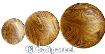 Magic Colours Round Plate Set Of 3, Handmade From Terracotta