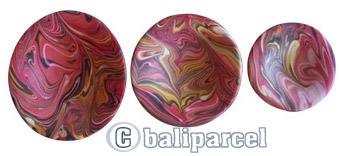 Magic Colours Round Plate Set Of 3, Handmade From Terracotta