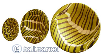 Magic Colours Round Plate Set Of 3, Handmade From Terracotta