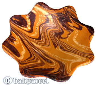 Magic Colours Round Plate Set Of 3, Handmade From Terracotta