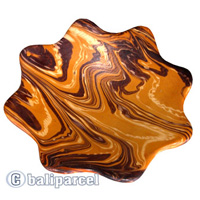 Magic Colours Round Plate Set Of 3, Handmade From Terracotta