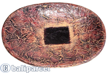 Hand Painted Oval Fruits Bowl Set Of 2.