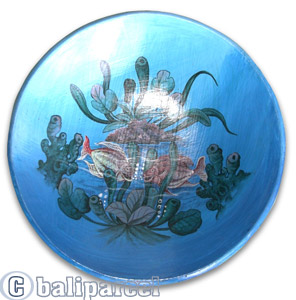 Hand Painted Round Plate Set Of 3, Handmade Fron Terracotta