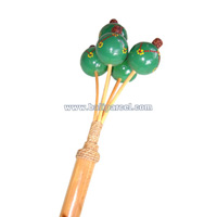 Ping Pong Rattle / Maracas , This Hand Carved From Bamboo And Resin.